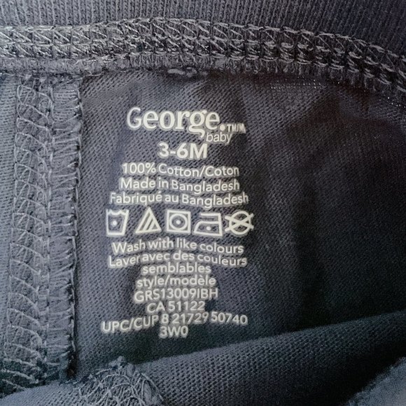 🧸 SALE! (5/$15, 8/$22, 12/$30) Baby leggings 3-6m blue baby pants unisex - Picture 4 of 4